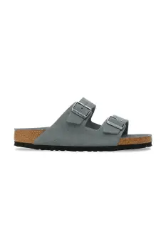Birkenstock papuci din piele Arizona culoarea gri, 1030912 imagine