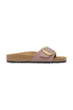 Birkenstock papuci Madrid Big Buckle LENB Faded Purple culoarea violet, 1030517 imagine