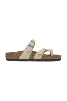 Birkenstock papuci Mayari Birko-Flor femei, culoarea bej, 1029726 imagine