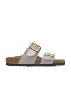 Birkenstock papuci Sydney Patent Cushion Buckle femei, culoarea violet, 1029431 imagine