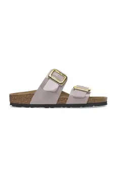 Birkenstock papuci Sydney Patent Cushion Buckle femei, culoarea violet, 1029473 imagine