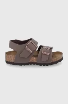 Birkenstock sandale copii culoarea maro imagine