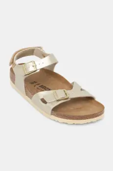 Birkenstock sandale copii Rio AS Kids AS Kids culoarea auriu, 1029540 imagine