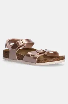 Birkenstock sandale din piele pentru copii Rio AS Kids AS Kids culoarea roz, 1029535 imagine