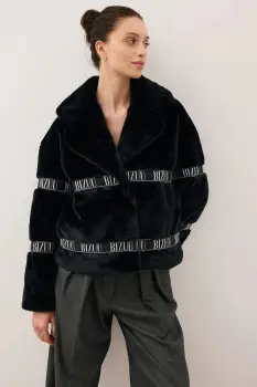 Bizuu geaca GREGORIA culoarea negru, de tranzitie, oversize, GREGORIA CZARNY imagine