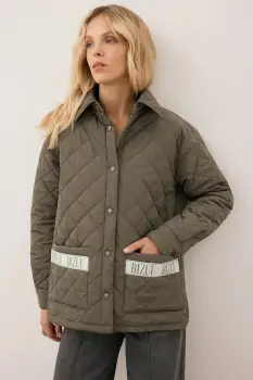 Bizuu geaca MARIN culoarea verde, de tranzitie, MARIN KHAKI imagine