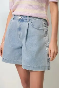 BIZUU pantaloni scurti pentru femei, din denim MIREYA imagine