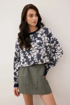 Bizuu pulover CANELA culoarea bleumarin, CANELA GRANATOWY imagine