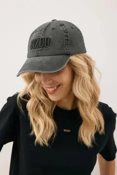 Bizuu sapca de baseball din bumbac ZANE culoarea gri, ZANE SZARY imagine