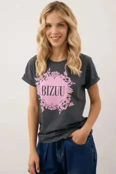 Bizuu tricou IOLA culoarea gri, IOLA GRAFITOWY imagine