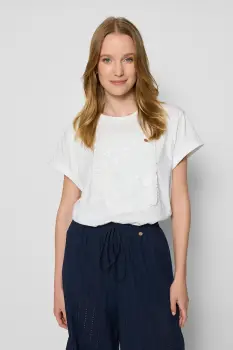 Bizuu tricou MIRADO culoarea alb, MIRADO KREMOWY imagine