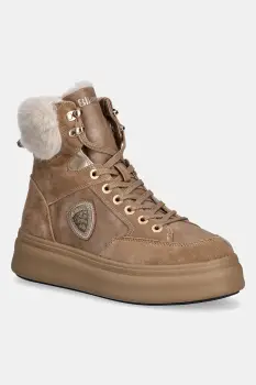 Blauer botine EMERY culoarea bej, cu platforma, izolat, F5EMERY01/SWA imagine