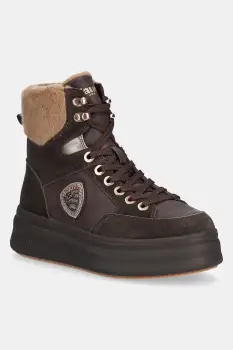 Blauer botine EMERY culoarea maro, cu platforma, izolat, F5EMERY01/SWA imagine