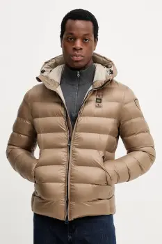 Blauer geaca culoarea bleumarin, de iarna, BLUC02079 imagine