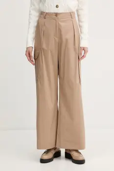 Blauer pantaloni cargo pentru femei, din bumbac CARYLL imagine