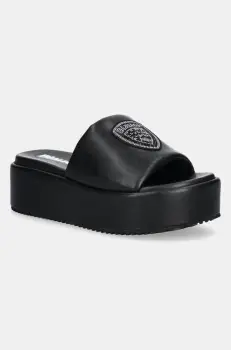 Blauer papuci OPAL culoarea negru, cu platforma, S5OPAL03 imagine