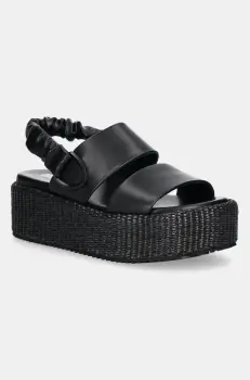 Blauer sandale OPAL culoarea negru, cu platforma, S5OPAL04 imagine