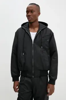 BLUEMARBLE geaca de lana culoarea negru, de tranzitie, JA68.WO22B24 imagine