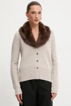 Blugirl Blumarine cardigan din lana culoarea bej, RF5050.MA500 imagine