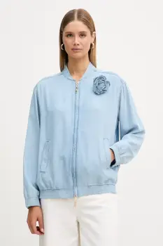 blugirl Blumarine geaca bomber pentru femei, din denim imagine