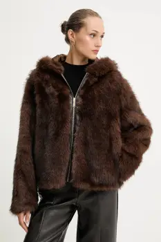 Blugirl Blumarine geaca culoarea maro, de tranzitie, RF5240.E1094 imagine