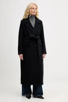 Blugirl Blumarine haina cu lana culoarea bleumarin, RF5242.T221A imagine