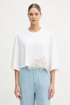 blugirl Blumarine tricou pentru femei, din bumbac cu elastan imagine