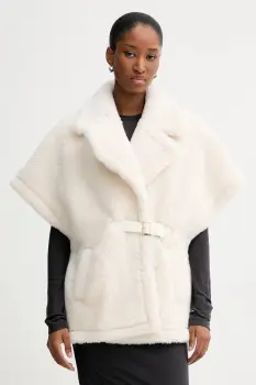 Blugirl Blumarine vesta din amestec de lana culoarea bej, de tranzitie, PF5003.T0300 imagine