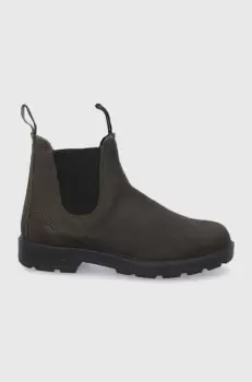 Blundstone Ghete Chelsea de piele 1615 barbati, culoarea verde imagine