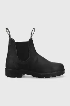 Blundstone ghete chelsea de piele 1912 femei, culoarea albastru marin, cu toc plat imagine