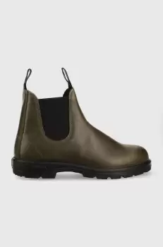 Blundstone ghete chelsea de piele 2052 barbati, culoarea verde imagine