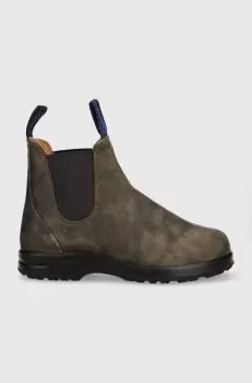 Blundstone ghete chelsea de piele 2242 femei, culoarea maro, cu toc plat, izolare usoara imagine