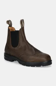Blundstone ghete chelsea de piele barbati, culoarea maro, 2444 imagine