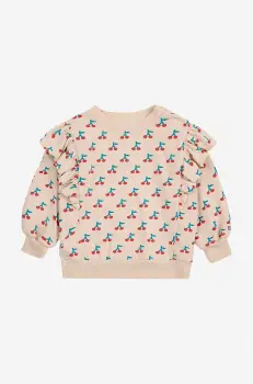 Bobo Choses bluza bebe Cherry culoarea bej, modelator, 224AB038 imagine