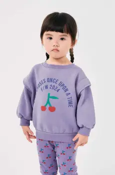 Bobo Choses bluza copii culoarea violet, cu imprimeu, 224AC055 imagine