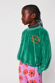 Bobo Choses bluza copii Have Fun culoarea verde, uni, 225AC040 imagine