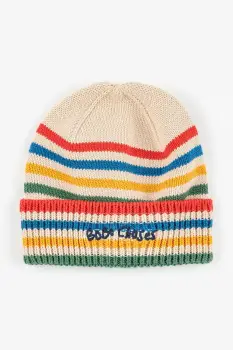 Bobo Choses caciula de bumbac pentru copii Tic Tac Toe culoarea bej, 225AH011 imagine