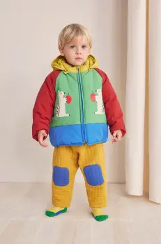 Bobo Choses geaca bebe Hungry Squirrel culoarea verde, 224AB096 imagine