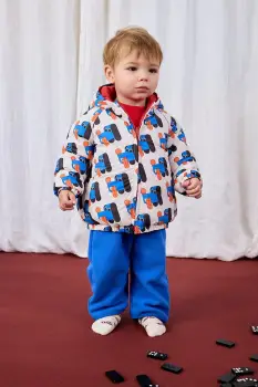 Bobo Choses geaca reversibila pentru bebelusi Doggy Mate culoarea bej, 225AB104 imagine