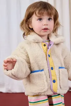 Bobo Choses geaca reversibila pentru bebelusi Game Pawns culoarea bej, 225AB106 imagine