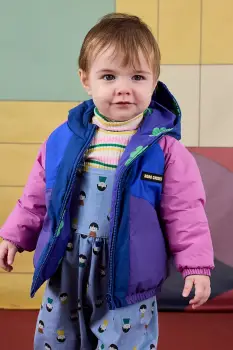 Bobo Choses geaca reversibila pentru bebelusi Lucky Clover culoarea violet, 225AB105 imagine