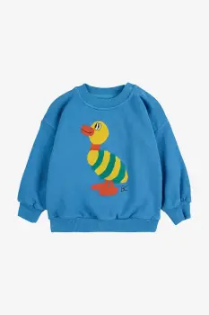 Bobo Choses hanorac de bumbac pentru bebelusi Striped Duck cu imprimeu, 225AB047 imagine