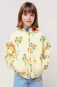 Bobo Choses hanorac de bumbac pentru copii culoarea galben, modelator imagine