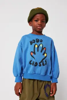 Bobo Choses hanorac de bumbac pentru copii High Five cu imprimeu, 225AC035 imagine