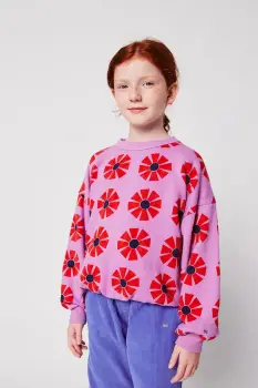 Bobo Choses hanorac de bumbac pentru copii Kaleidoscope culoarea violet, cu imprimeu, 225AC038 imagine