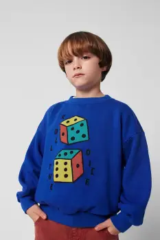 Bobo Choses hanorac de bumbac pentru copii Roll The Dice cu imprimeu, 225AC030 imagine