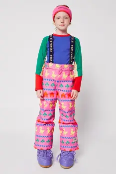 Bobo Choses pantaloni de schi pentru copii Farm culoarea roz, 225AC142 imagine