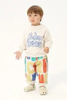 Bobo Choses pantaloni de trening din bumbac pentru bebelusi imagine
