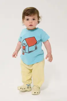 Bobo Choses pantaloni de trening din bumbac pentru bebelusi imagine