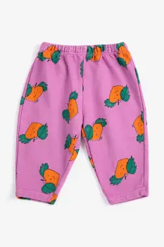 Bobo Choses pantaloni de trening pentru bebelusi Tangerine imagine